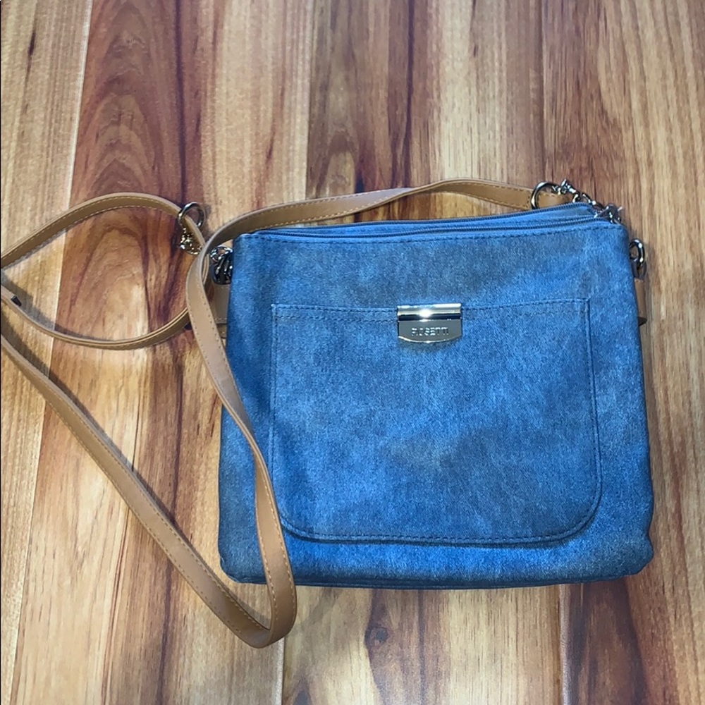 Rossetti denim crossbody